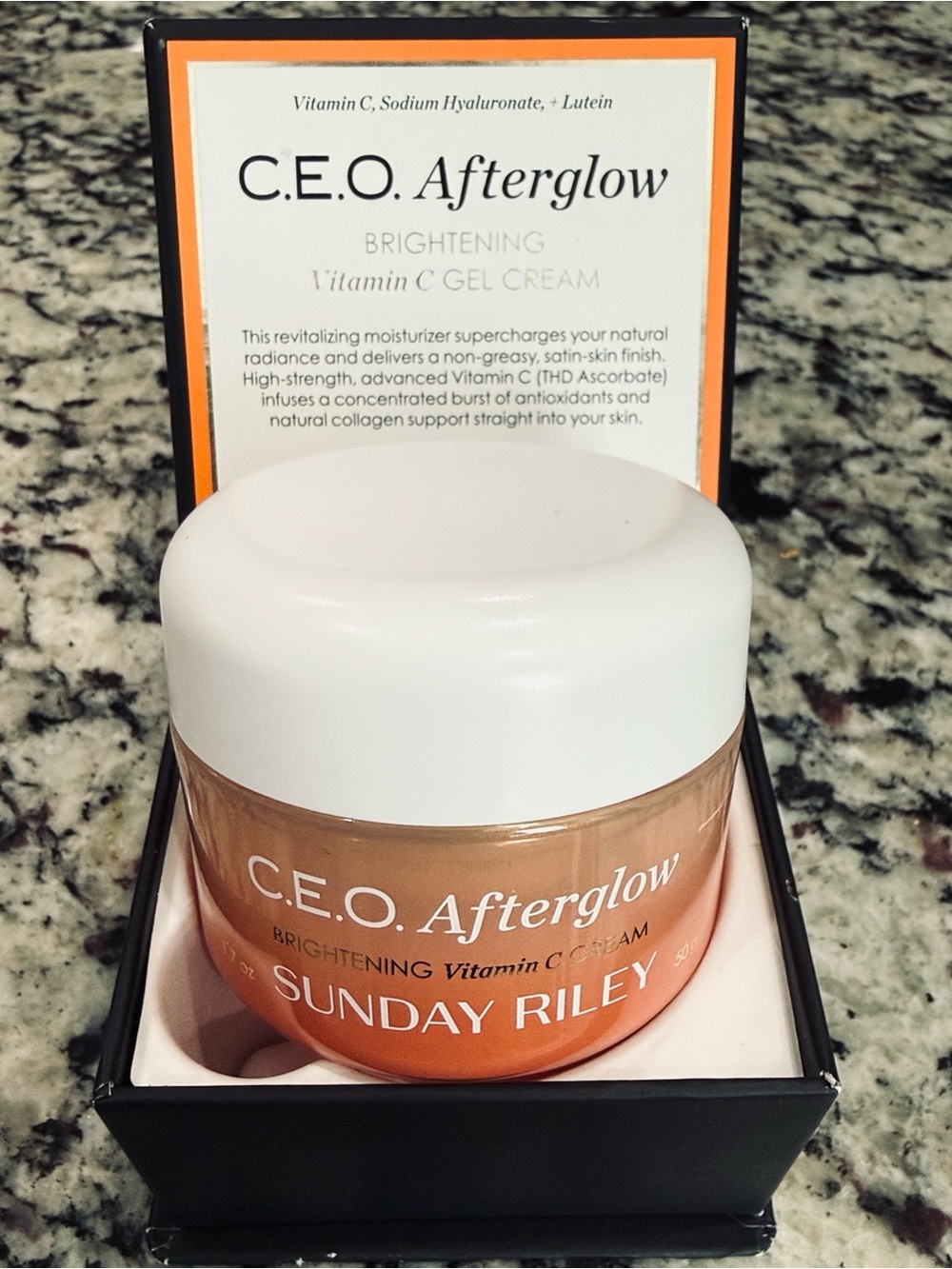 Sunday Riley C.E.O. Afterglow Brightening Gel Cream New In Box!